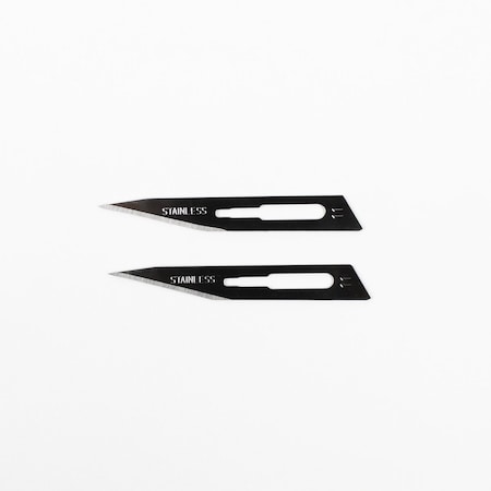 Excel Blades No 11 Scalpel Blade Replacements, Surgical Stainless Steel, 2pcs., 12pk. 11